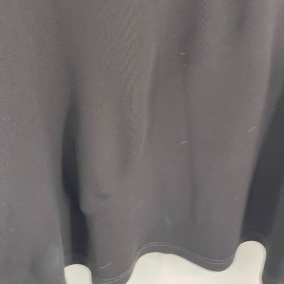 Ralph Lauren Black Label Black Stretch Square Neck 3/4 Sleeve Midi Dress Size 10 - Picture 5 of 9